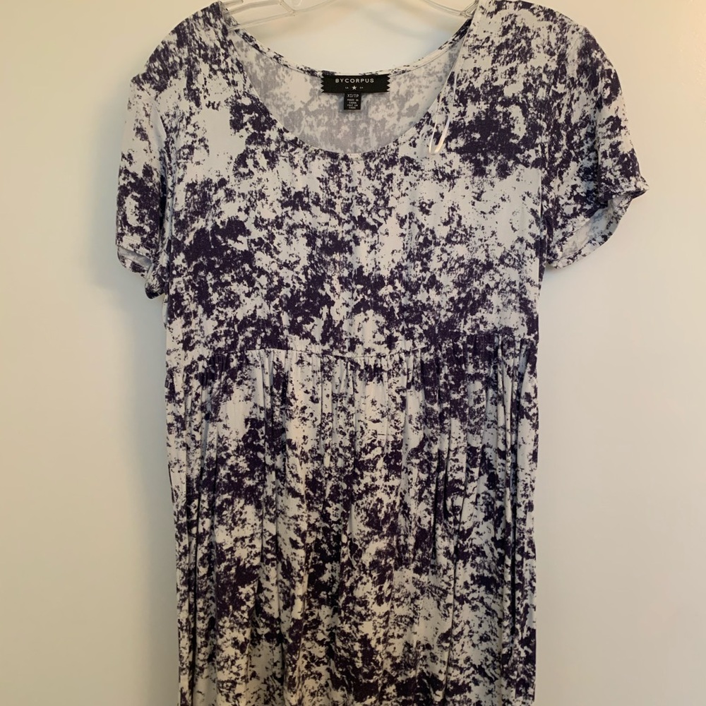 ByCORPUS Urban Outfitters Baby Doll Tie Dye Dress